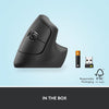 Ergonomic vertical mouse, wireless, Bluetooth - Logitech