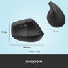 Ergonomic vertical mouse, wireless, Bluetooth - Logitech